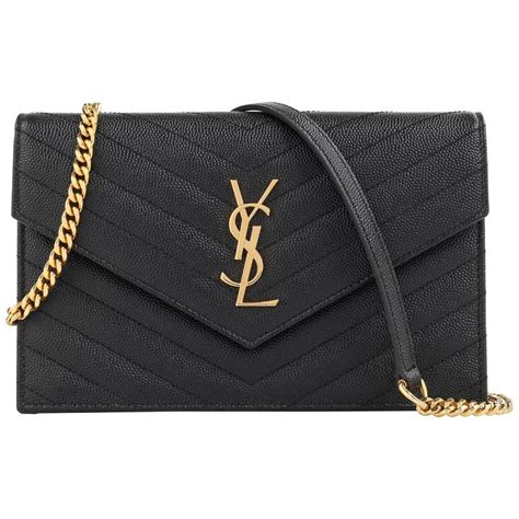 ysl tasche black|Saint Laurent Large YSL Envelope Pouch Clutch Bag in Leather.